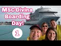 MSC Divina 1 Boarding Day | Exploring the ship | Buffet Lunch Gluten Free