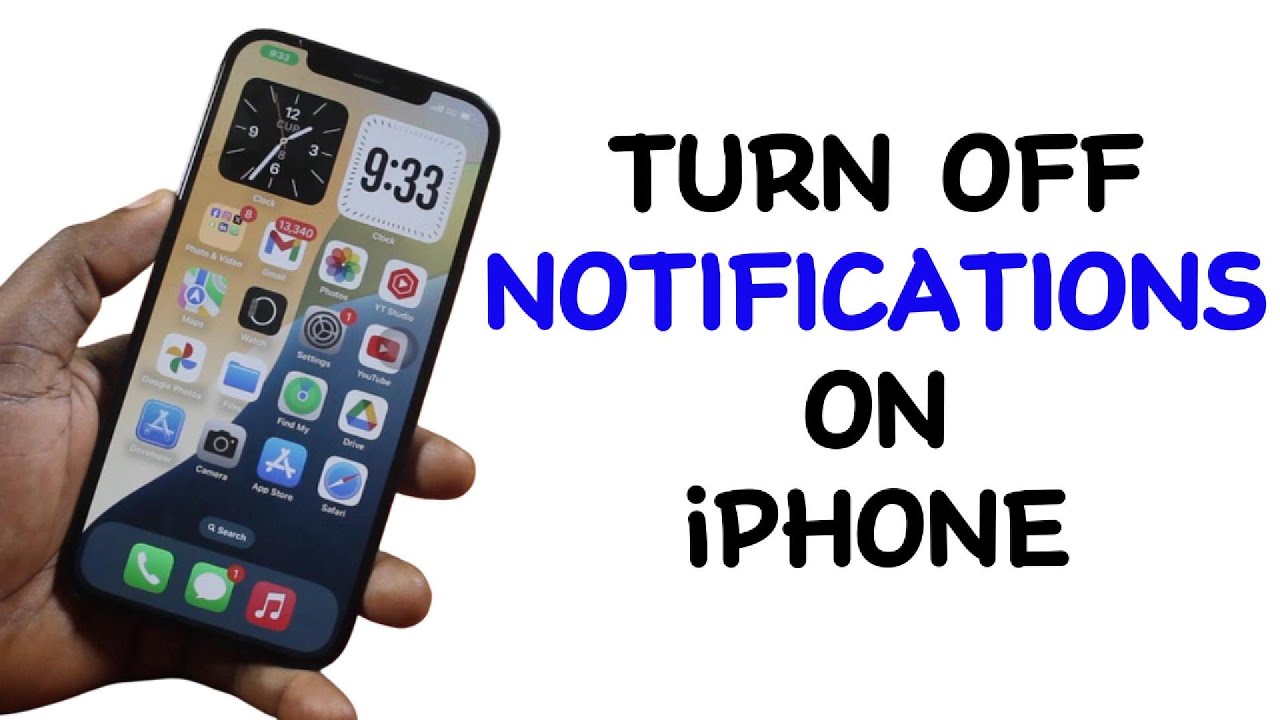 How to Turn Off Notifications on iPhone - YouTube