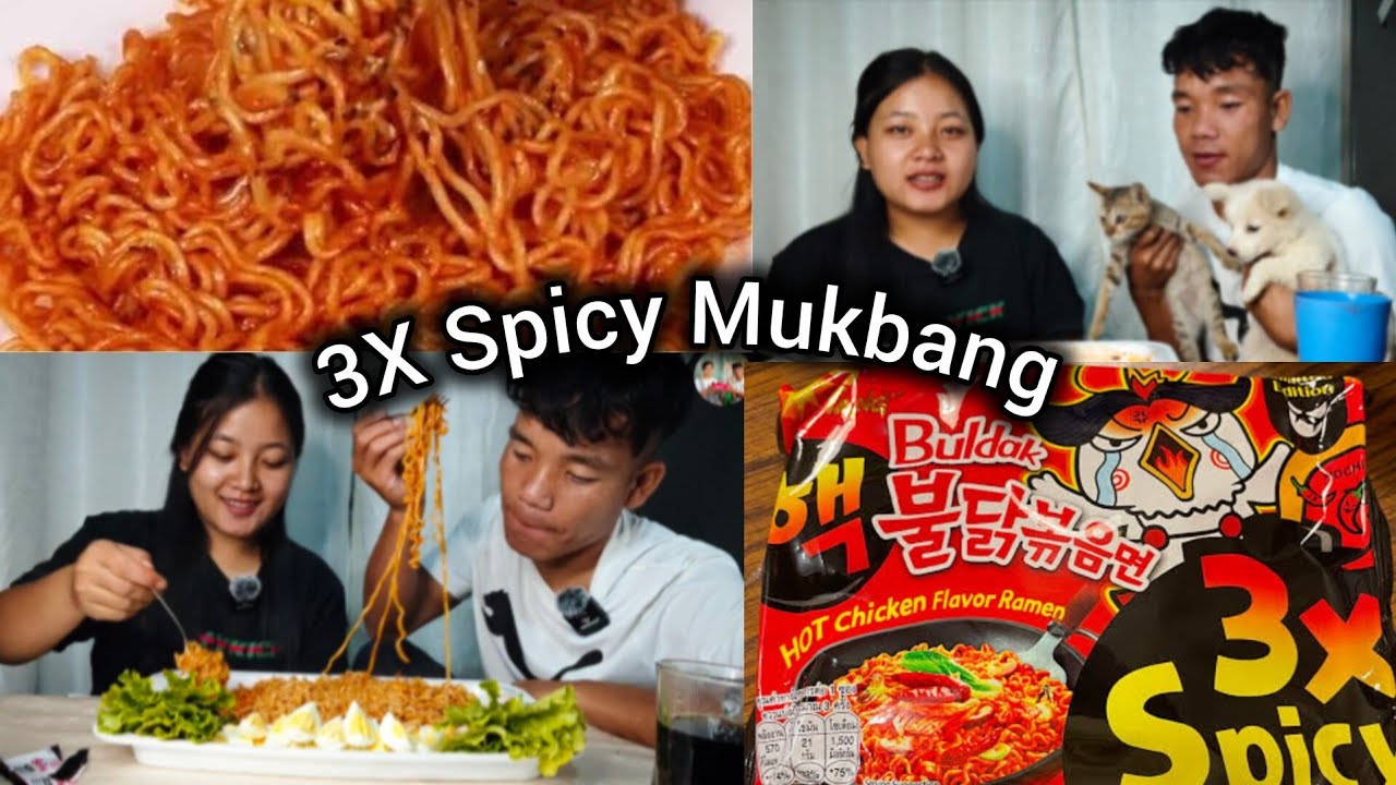 3x пряного мукбанга с 10 яйцами😂Дамлоу саса а хин кибол ахе, ребята/ Каджину таноп наджи хо хи😛 #...