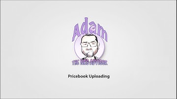 Adam The NRS Advisor - Pricebook Uploading