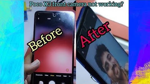 Poco X3 front camera not working || Poco X3 camera error || Poco X3 camera and speaker solution...