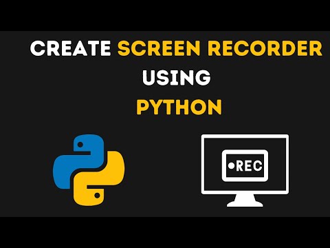 Create Screen Recorder using Python 🔥 | Screen Recorder |  Python Projects |
