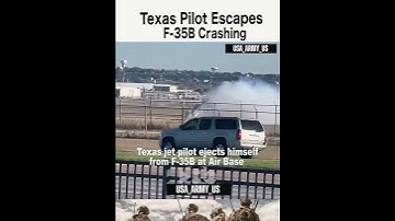 Texas F-35B Pilot Ejects Safely Near White Settlement #shorts