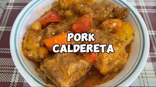 PORK CALDERETA/KALDERETA: NAKAKATAKAM ANG ULAM NA ITO! MAPAPADAMI KA NG KAIN!