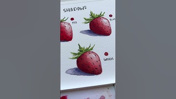 How to add shadows #watercolor #arttutorial #art #watercolorpainting #painting #howtodraw