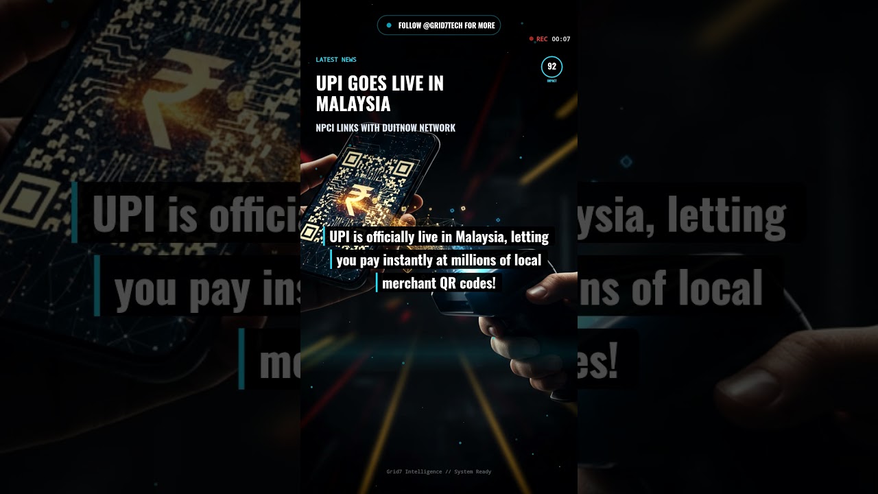 🌏 UPI запущен в Малайзии!