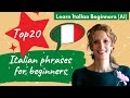 0. Learn Italian Beginners (A1): Top 20 Italian phrases for beginners
