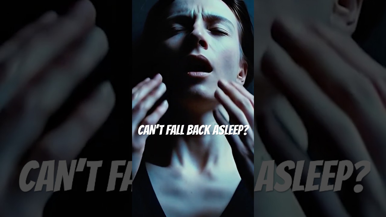 Can't fall back asleep? #insomnia #cantfallasleep #sleepanxiety #awakeatnight #troublesleeping