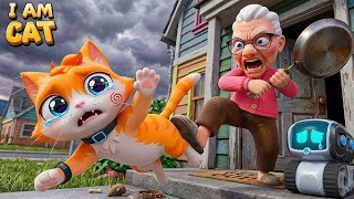 😿 Angry Grandma vs Cute Cat | Funniest Cat Simulator GameplayI AM CAT Gameplay 🐱 Naughty Cat screenshot 4