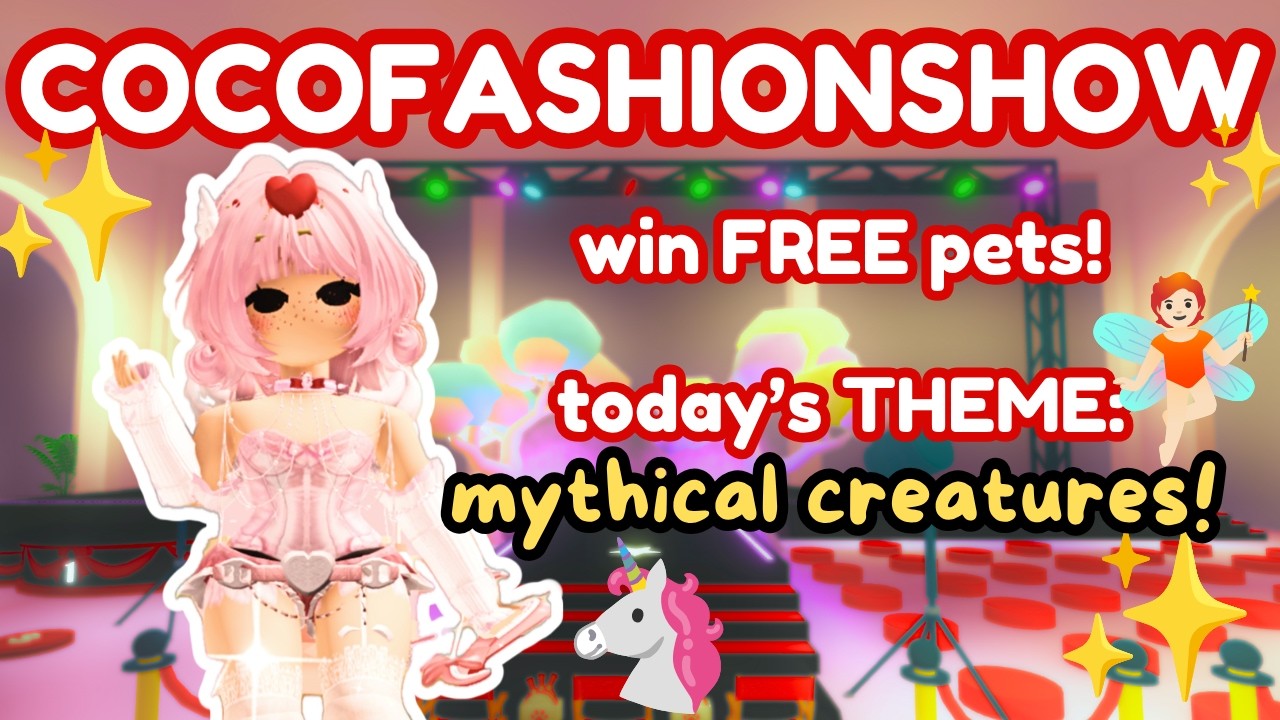 Who wins BEST MYTHICAL CREATURE tonight? Coco Fashion Show 🔴 #adoptme #roblox