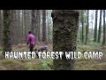 HAUNTED FOREST Solo camping with my dog - were we alone? Weimaraner
