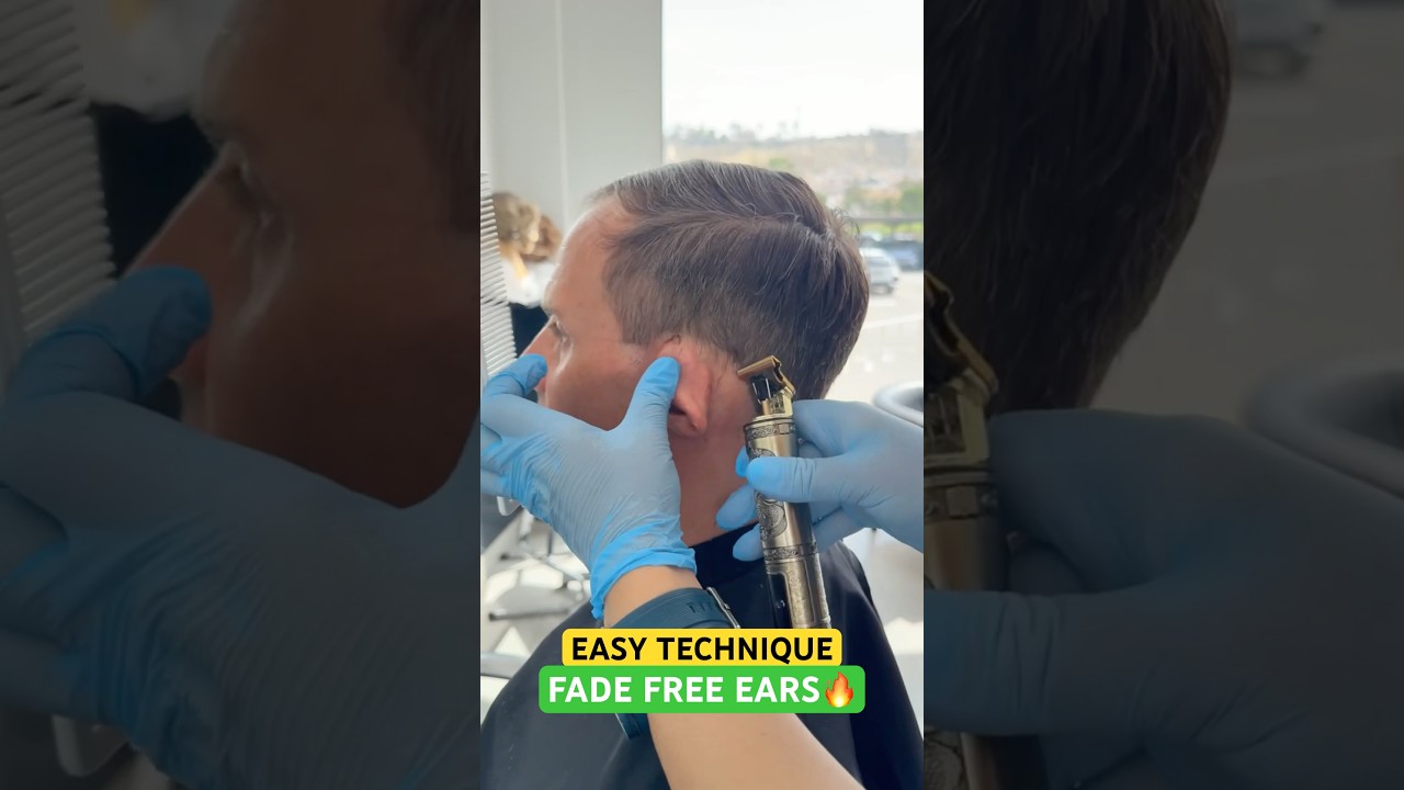 EASY TECHNIQUE FADE HAIRCUT FREE EARS: Complete Tutorial Linked Below! 🔥🔥🔥