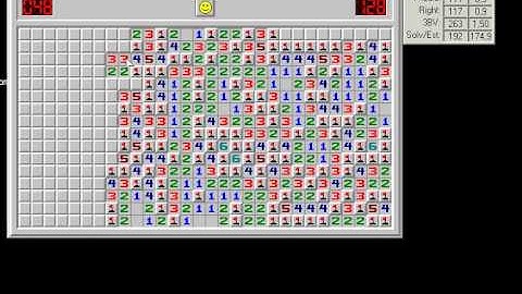 MinesweeperOfficial: World Record Expert Highest Density 161 Mines - Scott Eng