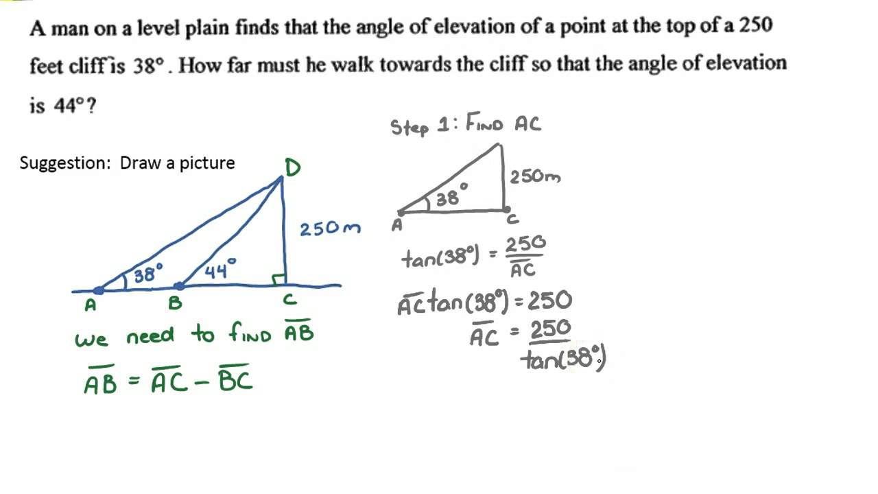 problem solving trig ratios