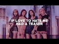 if love to hate me had a teaser