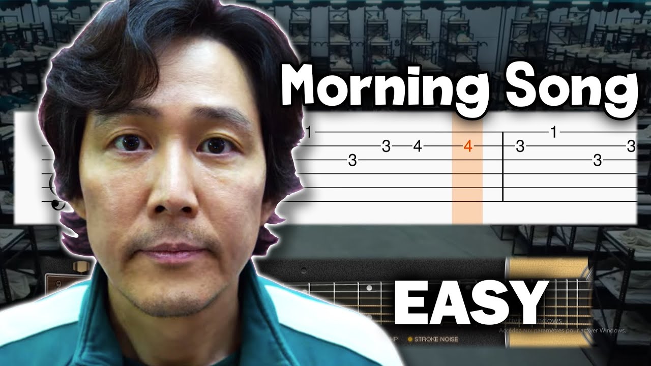 Squid Game - Waking Up Song - Guitar tutorial (TAB)