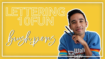 Lettering 10FUN Part 2: Brush Pens | deardanison