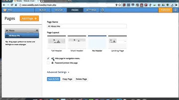 Weebly Tutorial Part 4 - Adding Pages
