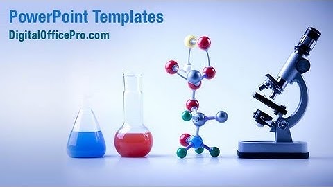 Laboratory Equipment PowerPoint Template Backgrounds - DigitalOfficePro #00016W