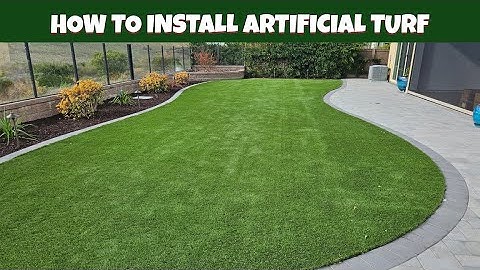 How to install artificial turf