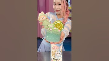 Making a Slime For a Green Labubu!