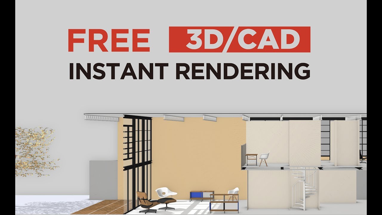 Free online instant 3d/cad rendering in seconds youtube Rendering 3d gratis