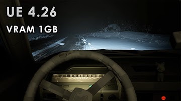Unreal Engine 4.26 | VRAM 1 GB. Тест оптимизации. Объемные облака.