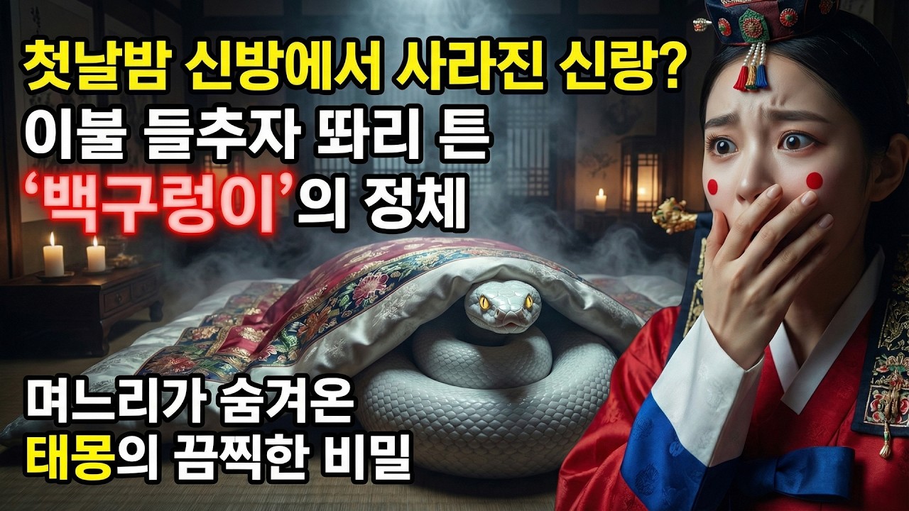 첫날밤 신방에서 사라진 신랑, 이불 속에 똬리 튼 백구렁이? 알고 보니 며느리가 품고 있던 태몽의 끔찍한 비밀 | 야담 | 옛날이야기 | 사이다 | 권선징악