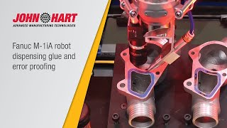 Fanuc M-1iA robot dispensing glue and error proofing Profile