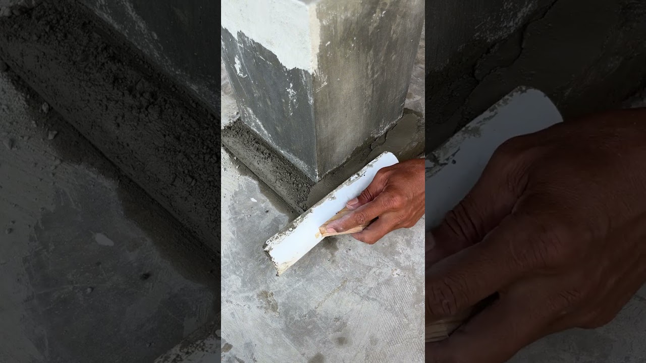 form a profile on the side of the pole so that it looks good #howto #mrceramic #homemade