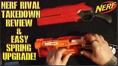 Nerf Rival Takedown Quick Review, Chrono Test  & Spring Mod Guide. K25 & Hillman #49 results!