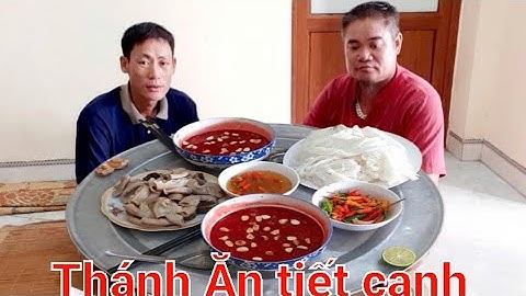 Hai Anh Em  Ăn Sáng. Lòng Lợn Tiết Canh. Mỗi Người Một Tô Tiết Canh Siêu To | Biển Nguyễn ngọc NB.