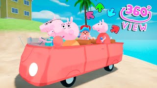 Vs Peppa Pig 360° POV New Car FNF Play Time Song screenshot 4
