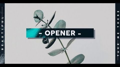 Typography Opener | After Effects Template #AfterEffectsTemplate #Videohive