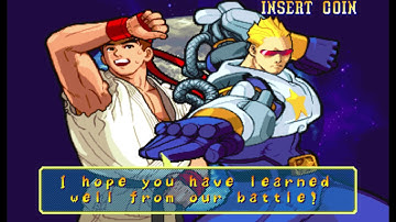 Marvel vs Capcom 1 ( Arcade ) - Ryu / Captain Commando Playthrough ( June 18, 2017 )