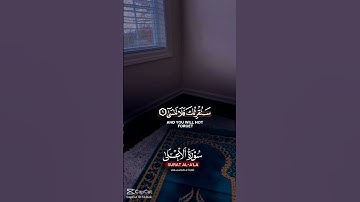 سورة الأعلى بصوت #الشيخ_ماهر_المعيقلي #قران_كريم #تلاوة_تصعد_بك_لعنان_السماء
