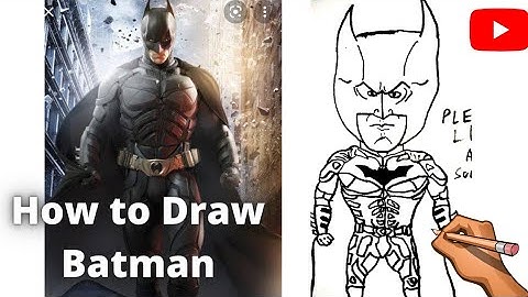 how to draw batman from the dark knight step by step video tutorial