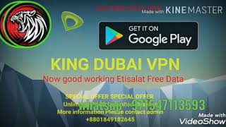 Etisalat Free Data How To use with king Dubai VPN screenshot 3