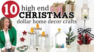 10 Christmas High End Dollar Home Decor Craft Wood DIY Crafting