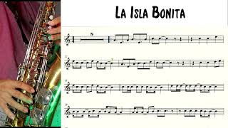 Video thumbnail of "La Isla Bonita - Partitura - Sax Alto"