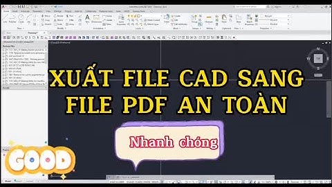 Cách xuất file cad sang file pdf an toàn, nhanh chóng.