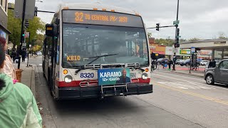CTA Bus Ride 82 Kimball/Homan From Kimball/Brown Line To Kimball/Addison CTA Nova Bus Lfs 2016 #8320