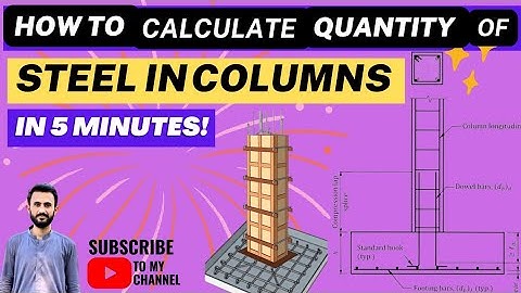 How to calculate Quantity of steel in Column | Column reinforcement Details | In Urdu | #bbs #civil