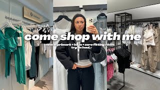 COME SHOP WITH ME: new in primark + h&m + zara fitting room try on haul | ss23 shopping vlog 2023