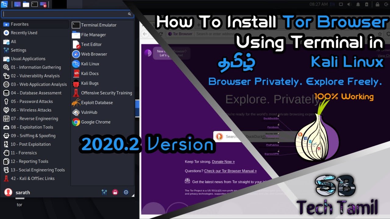 kali linux install tor browser gydra