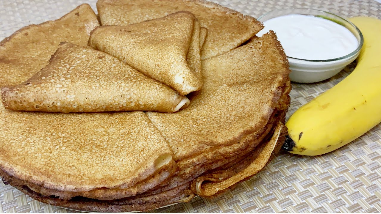 BANANA CREPES HOW TO MAKE // Recipe for crepes with banana - YouTube