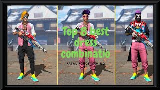 TOP 8 DRESS COMBINATION / PINK WINK BUNDLE / FREE FIRE