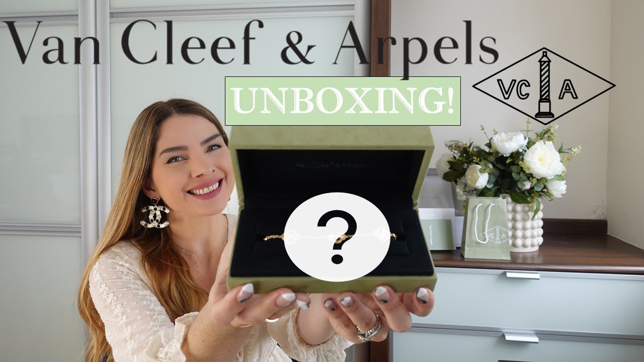 Van Cleef & Arpels unboxing: Sweet Alhambra 6 Motif Rose Gold 