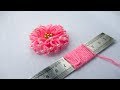 hand embroidery amazing trick# easy trick to make woolen flower with scale# wool flower