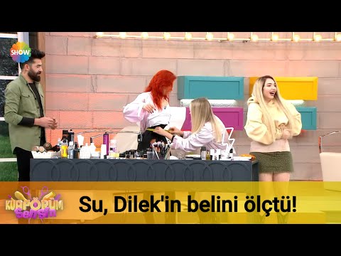 Su, Dilek'in belini ölçtü!